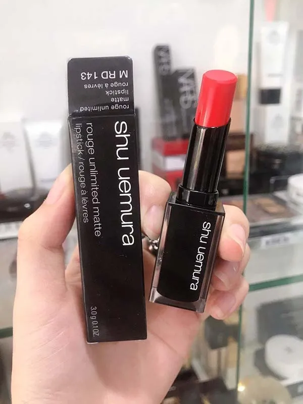 Son Shu Uemura Rouge Unlimited New 2020 M RD 143 Đỏ San Hô - Son Môi - Vua Hàng Hiệu