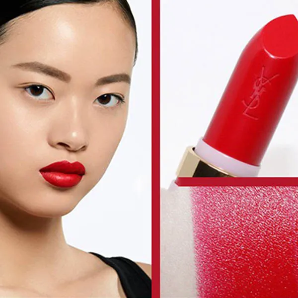 Son Yves Saint Laurent YSL 01 Le Rouge Stud Edition Collector Rouge Pur Couture Màu Đỏ Tươi