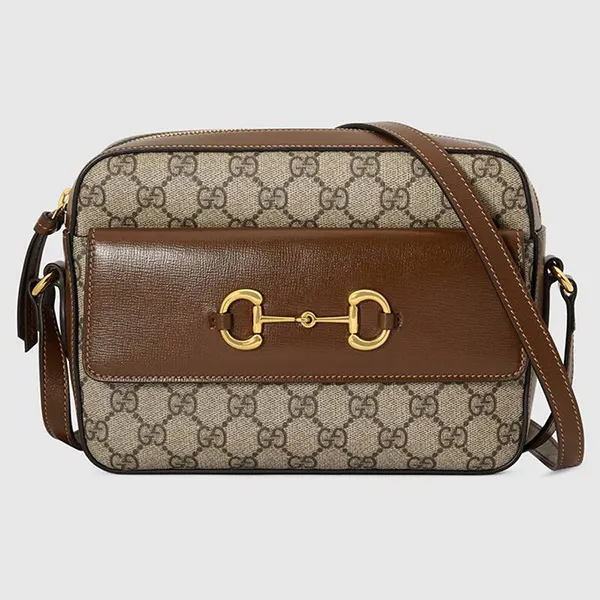 Túi Xách Gucci Horsebit 1955 Small Shoulder Bag Màu Nâu