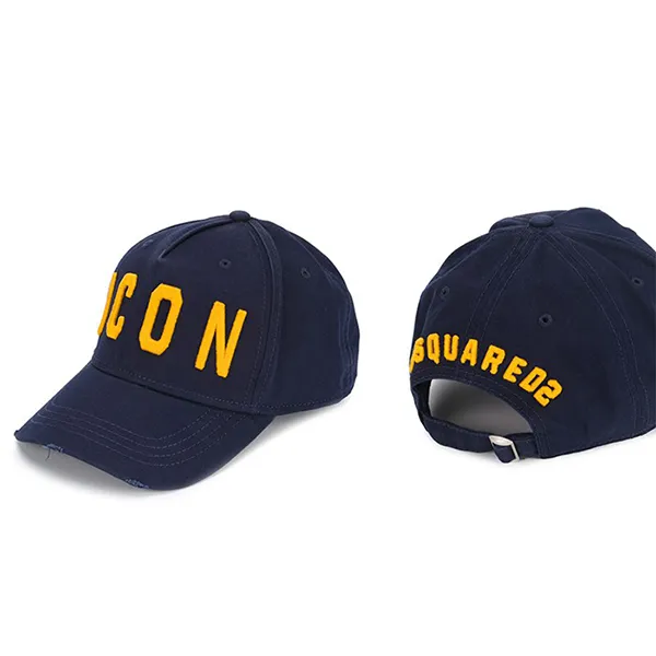 Mũ Dsquared2 Icon Embroidered Baseball Cap Màu Xanh Than - Mũ nón - Vua Hàng Hiệu