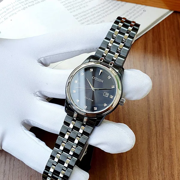 Đồng Hồ Citizen Nam BM7348-53E Corso Eco-Drive Black Diamond Dial Men’s Watch
