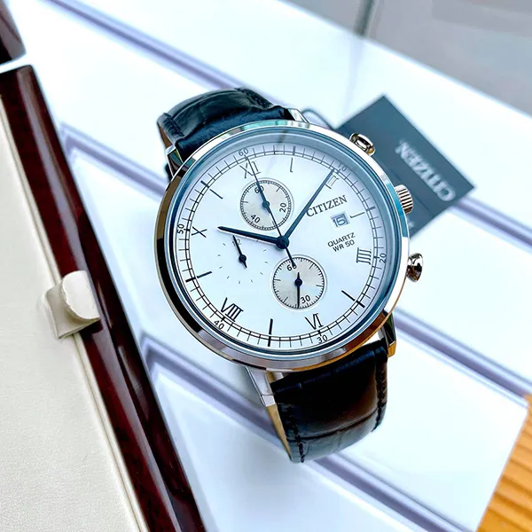 Đồng Hồ Nam Citizen AN3610-12A Màu Đen Mặt Trắng