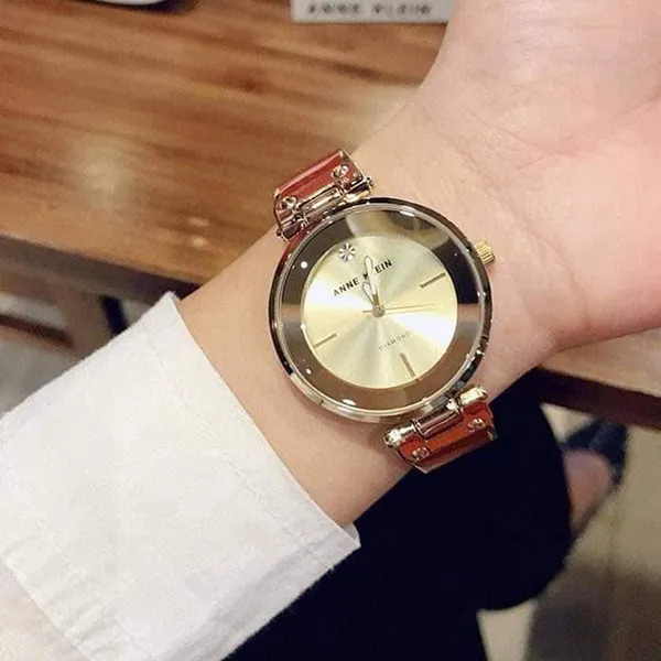 Đồng Hồ Nữ Anne Klein Women's Genuine Diamond Dial Bangle Watch AK/2512BYGB - Đồng hồ - Vua Hàng Hiệu