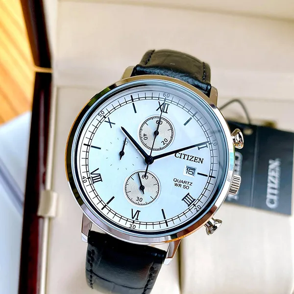 Đồng Hồ Nam Citizen AN3610-12A Màu Đen Mặt Trắng