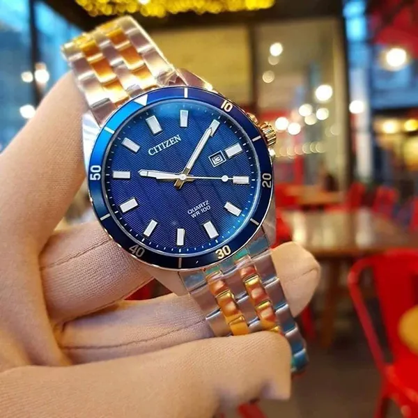 Đồng Hồ Nam Citizen BI5054-53L Màu Xanh Bạc