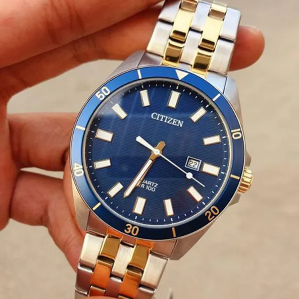 Đồng Hồ Nam Citizen BI5054-53L Màu Xanh Bạc