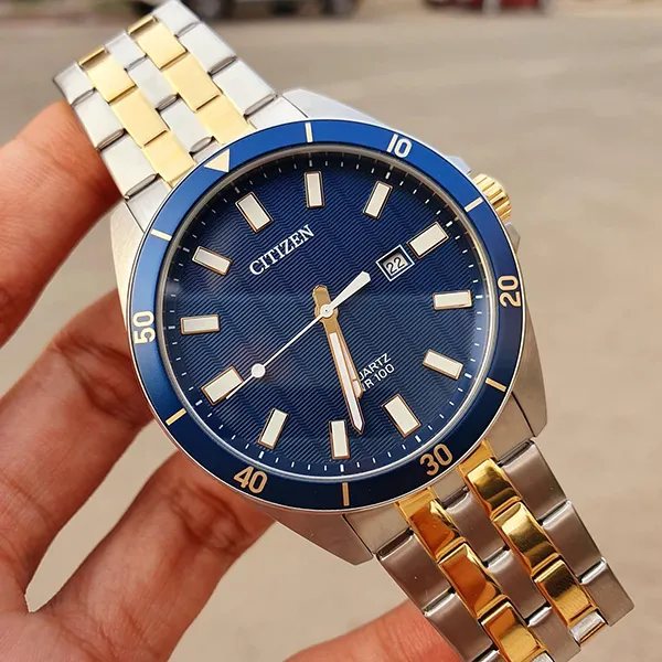 Đồng Hồ Nam Citizen BI5054-53L Màu Xanh Bạc