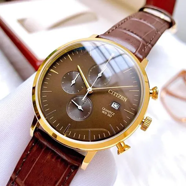 Đồng Hồ Nam Citizen AN3612-09X Màu Nâu