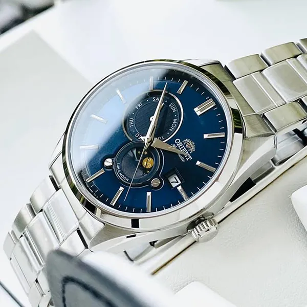 Đồng Hồ Nam Orient Sun and Moon Gen 5 RA-AK0303L10B Màu Bạc - Đồng hồ - Vua Hàng Hiệu