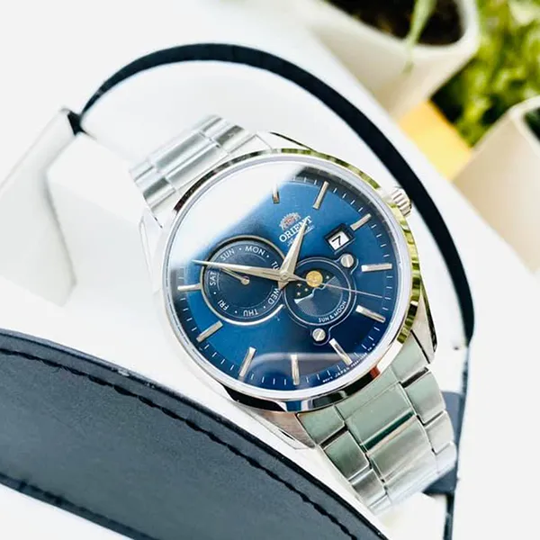 Đồng Hồ Nam Orient Sun and Moon Gen 5 RA-AK0303L10B Màu Bạc - Đồng hồ - Vua Hàng Hiệu