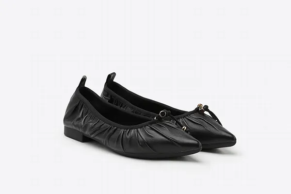 Giày Búp Bê Pazzion Singapore 2882-3A Black Size 36 - Giày - Vua Hàng Hiệu