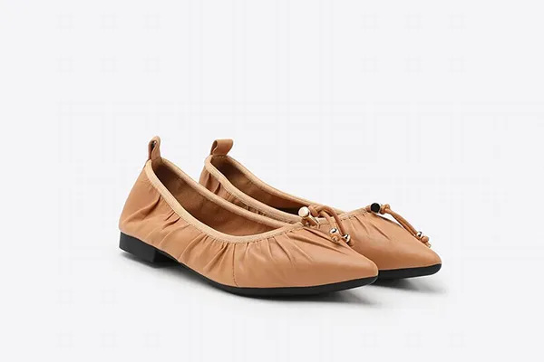 Giày Búp Bê Pazzion Singapore 2882-3A Camel Size 37