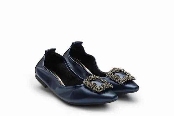 Giày Búp Bê Pazzion Singapore 3230-3A Dark Blue Size 36 - Giày - Vua Hàng Hiệu