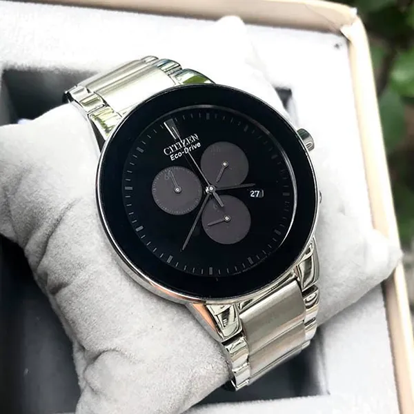 Đồng Hồ Nam Citizen Axiom Eco-Drive AT2240-51E Màu Đen Bạc - Đồng hồ - Vua Hàng Hiệu
