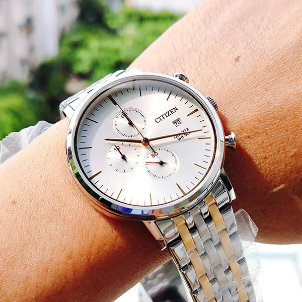 Đồng Hồ Nam Citizen AN3614-54A Quartz (Pin) Màu Demi Vàng Bạc