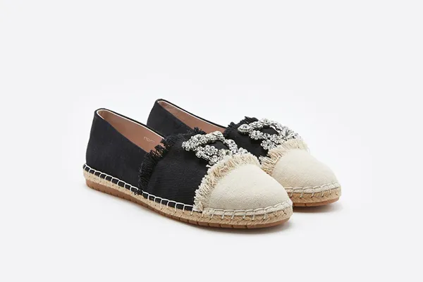 Giày Búp Bê Pazzion Singapore 733-28 Black Size 34 - Giày - Vua Hàng Hiệu