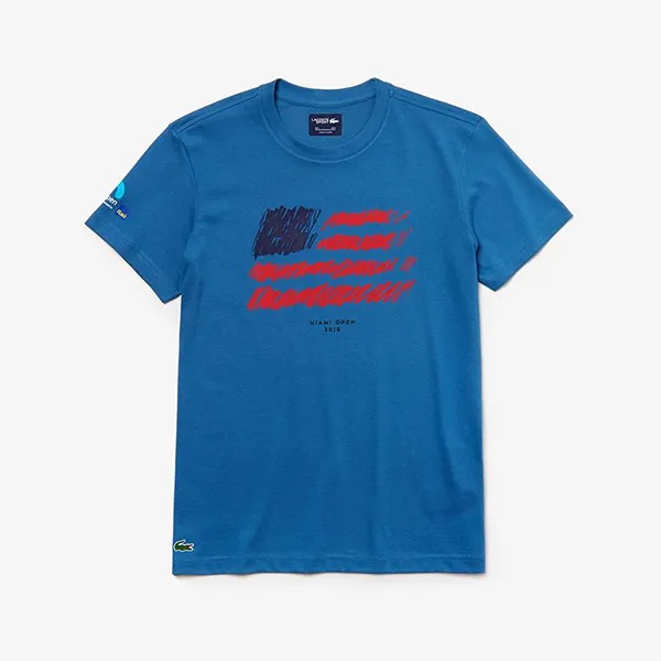 Áo Lacoste Men's Sport Miami Open Edition T-shirt In Blue - Thời trang - Vua Hàng Hiệu