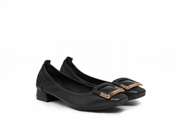 Giày Gót Thấp Pazzion Singapore 823-1A Black Size 36