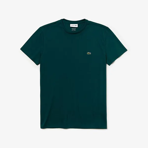 Áo Phông Nam Lacoste Men's Crew Neck Pima Cotton Jersey T-shirt Màu Rêu
