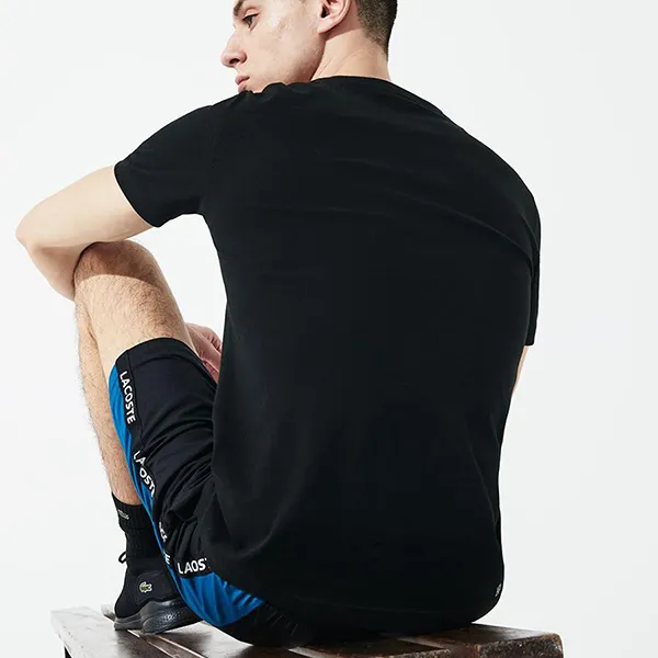 Áo Nam Lacoste Sport Tennis Court Design Breathable T-Shirt Màu Đen Size L - Thời trang - Vua Hàng Hiệu