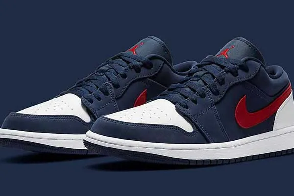 Giày Thể Thao Nike Air Jordan 1 Low USA Màu Xanh Navy