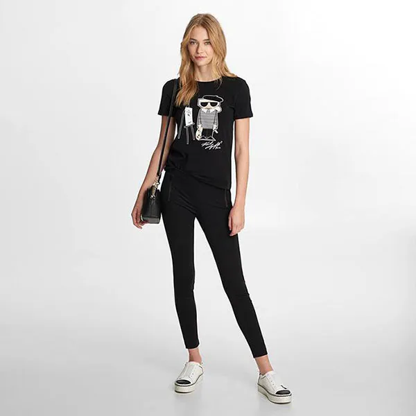 Áo Phông Karl Lagerfeld Painting Karl Tee Màu Đen - Thời trang - Vua Hàng Hiệu