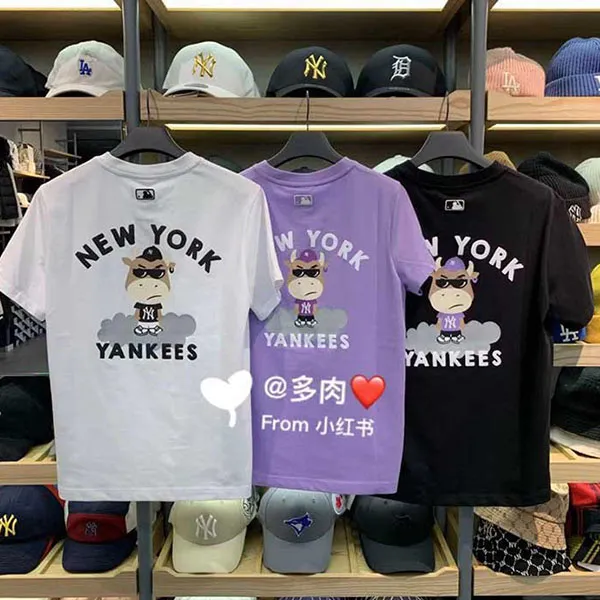 Áo Phông MLB New York Yankees Cash Cow Short Sleeve T-shirt Màu Đen Size M - 4