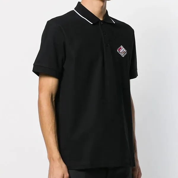 Áo Polo Burberry Logo Embroidery Polo Shirt Màu Đen - Thời trang - Vua Hàng Hiệu