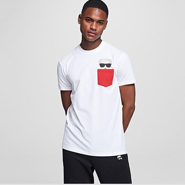 Áo Thun Karl Lagerfeld Pocket T-Shirt Màu Trắng - 1