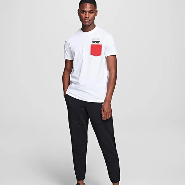 Áo Thun Karl Lagerfeld Pocket T-Shirt Màu Trắng - 3