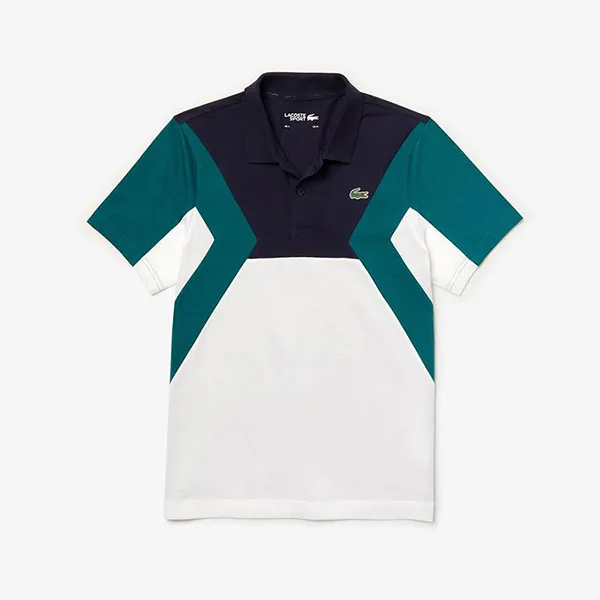 Áo Thun Lacoste Sport Ultra-Light Colourblock LACYH84794MC Trắng Phối Màu