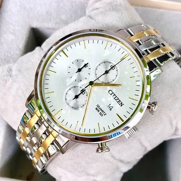 Đồng Hồ Nam Citizen AN3614-54A Quartz (Pin) Màu Demi Vàng Bạc