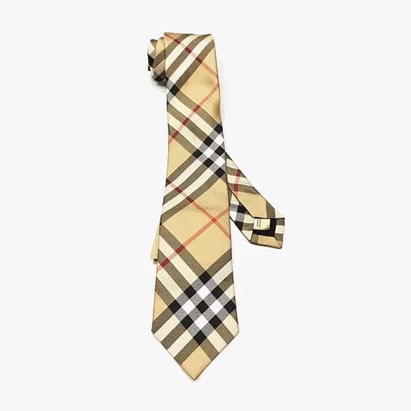 Cà Vạt Burberry Camel Checked Cravat Màu Be Phối Nâu - Thời trang - Vua Hàng Hiệu