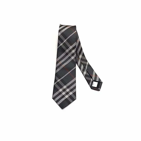 Cà Vạt Burberry London England Check Cravate Màu Xám Đen - Thời trang - Vua Hàng Hiệu