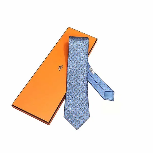 Cà Vạt Hermès Cravate 626169 Màu Xanh Blue