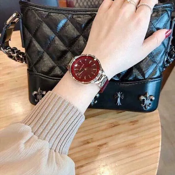 Đồng Hồ Anne Klein AK/1408BYBY Nhũ Đỏ Size 36cm