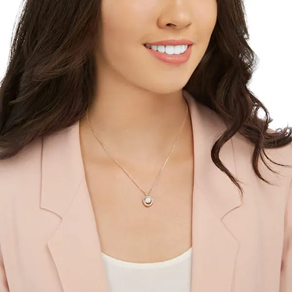 Dây Chuyền Swarovski Generation Pendant, White, Rose-Gold Tone Plated
