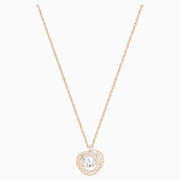 Dây Chuyền Swarovski Generation Pendant, White, Rose-Gold Tone Plated