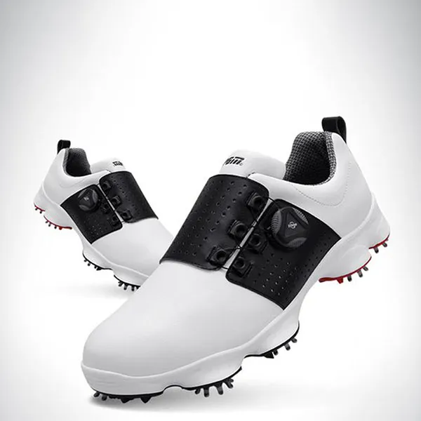 Giày Golf Nam - PGM Men Microfibre Golf Shoes - XZ097 Màu Đen Trắng - Giày - Vua Hàng Hiệu