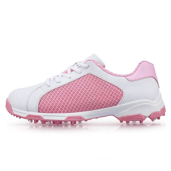 Giày Golf Nữ PGM Women Air Permeable Golf Shoes XZ091 Màu Trắng Phối Hồng
