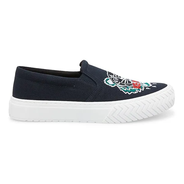 Giày Kenzo K-Skate Tiger Slip On Sneakers Black Màu Xanh Navy - Giày - Vua Hàng Hiệu