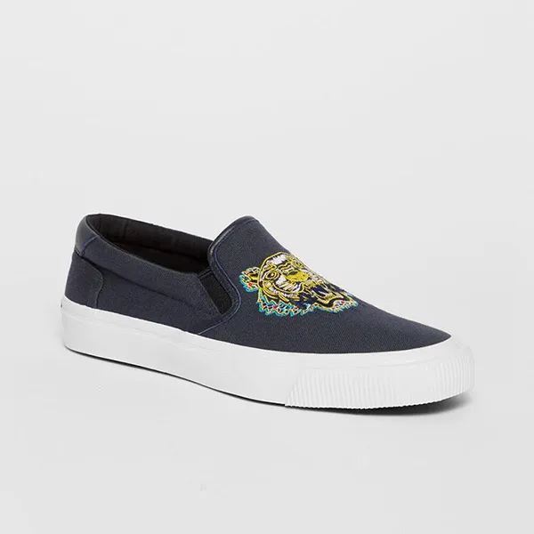 Giày Slip On Kenzo K-Skate 'Dragon Tiger' Màu Xám Size 40
