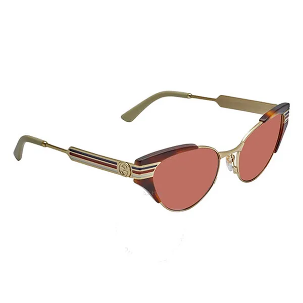 Kính Mát Gucci Brown Cat Eye Ladies Sunglasses GG0522S 002 55