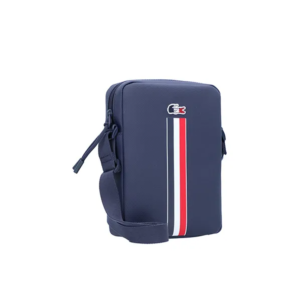 Túi Lacoste Men Camera Bag NH3194OA Peacoat Red White E06 Màu Xanh Navy