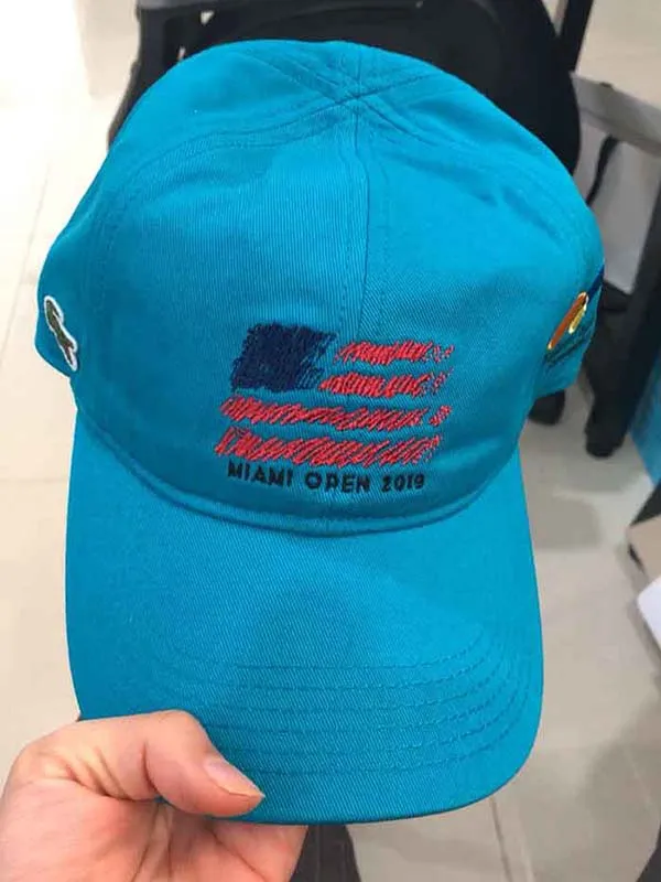 Mũ Lacoste Sport Miami Open Edition Màu Xanh Blue