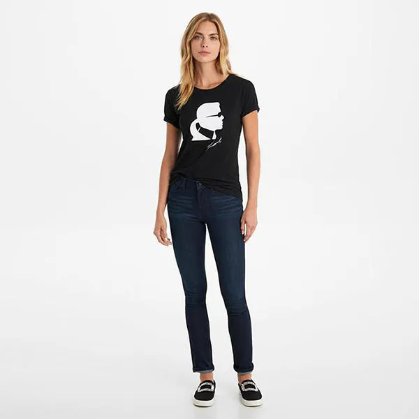 Áo Phông Karl Lagerfeld Silhouette Tee Màu Đen