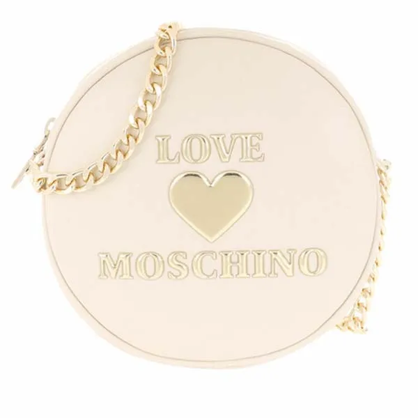 Túi Đeo Chéo Love Moschino Round Crossbody Bag Avorio Màu Kem - Túi xách - Vua Hàng Hiệu