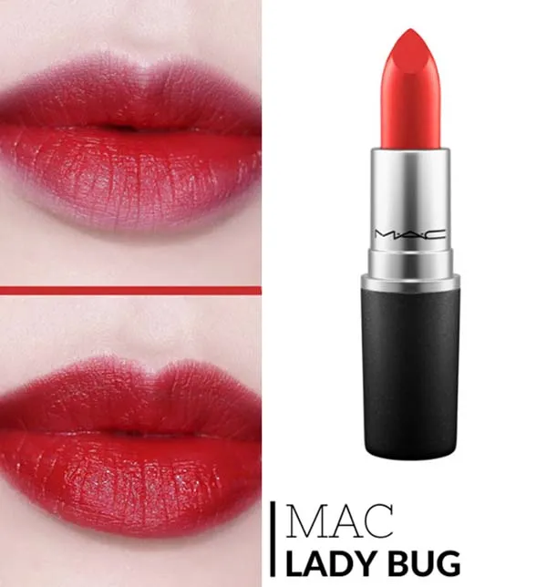 Son Mac Lustre 510 Lady Bug Màu Đỏ Hồng - Son Môi - Vua Hàng Hiệu