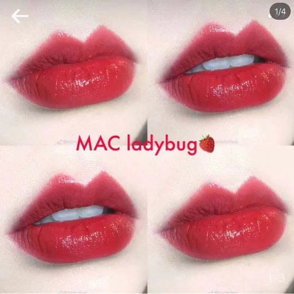 Son Mac Lustre 510 Lady Bug Màu Đỏ Hồng - Son Môi - Vua Hàng Hiệu
