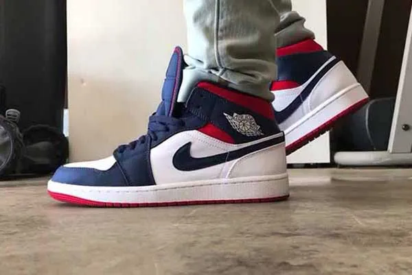 Giày Nike Jordan 1 Mid Se Usa Màu Xanh Navy Size 43